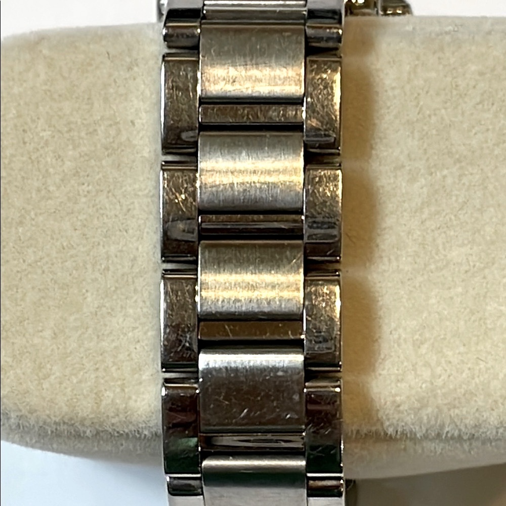 Coach Silver Rectangular Watch With White Face. - image 3